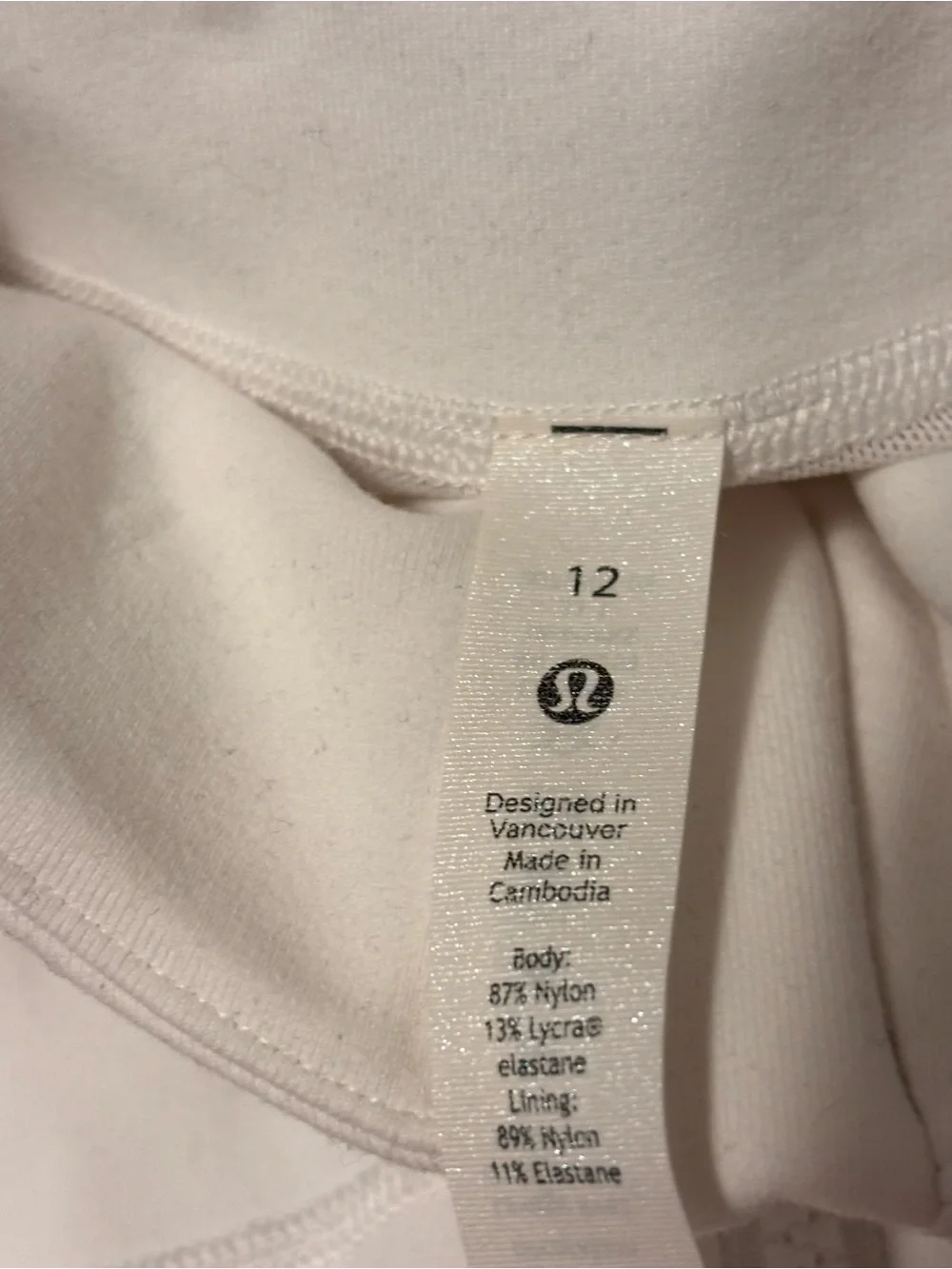 lululemon athletica lightweight white